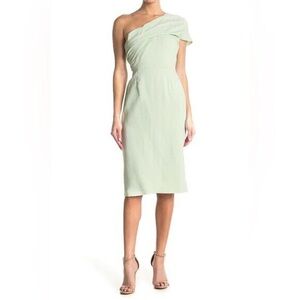 NWT REISS Rian’s One Shoulder Bodycon dress Size US6/UK 10 seafoam green